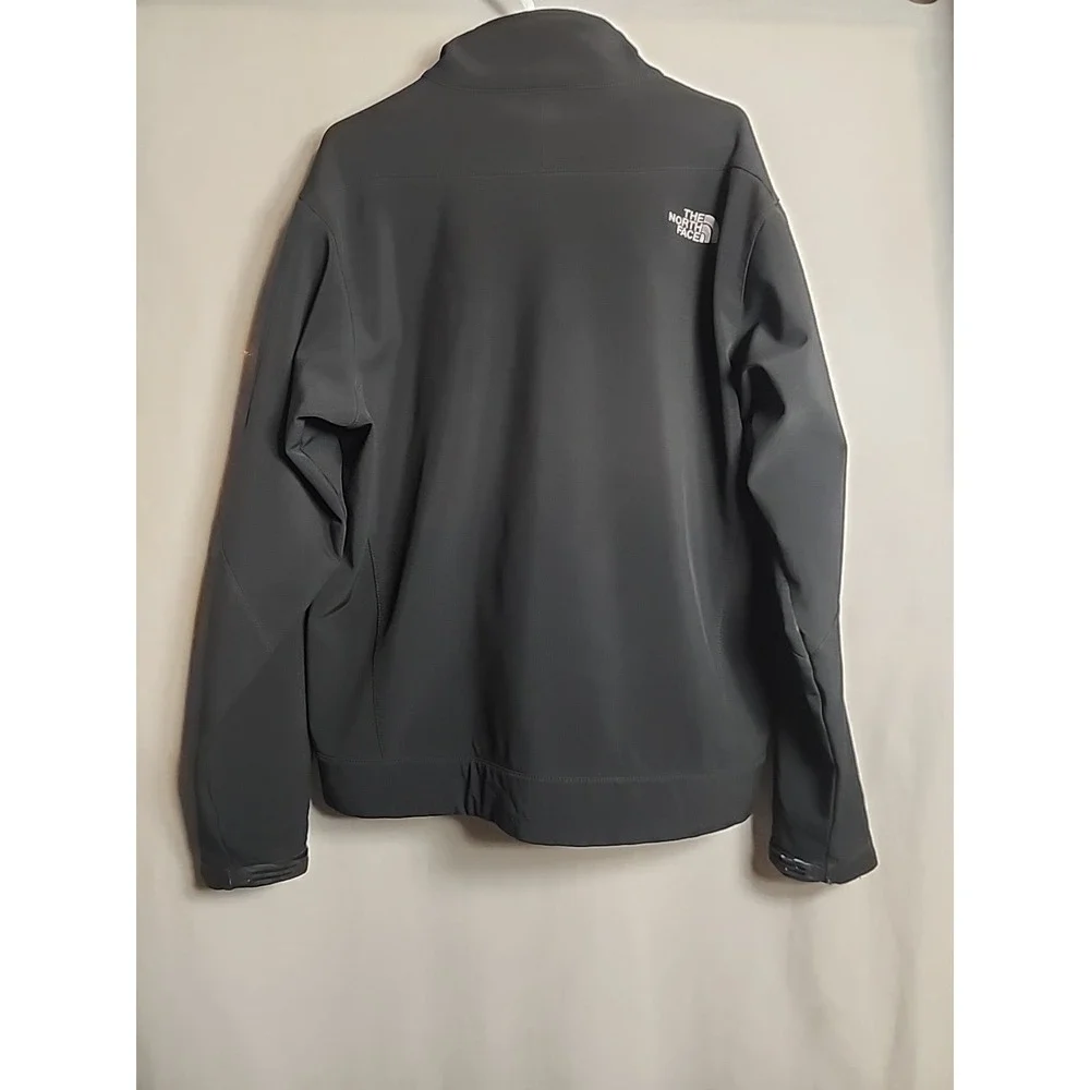 The North Face Apex Bionic Mens Large Black Softshell Windproof Jacket Fleece L